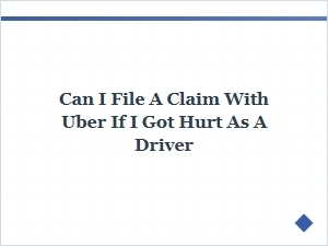 Filing a Claim After a Rideshare Driving Injury